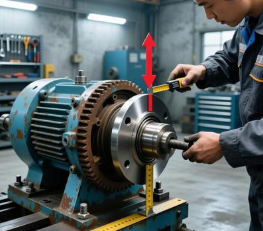 减速机齿轮箱与电机法兰如何改造对齐找平？
