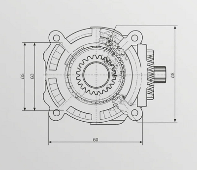 铝合金蜗轮蜗杆减速机，蜗轮齿面磨损检测方法？(图1)